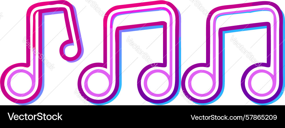 Seamless music notes pattern design generative ai vector image