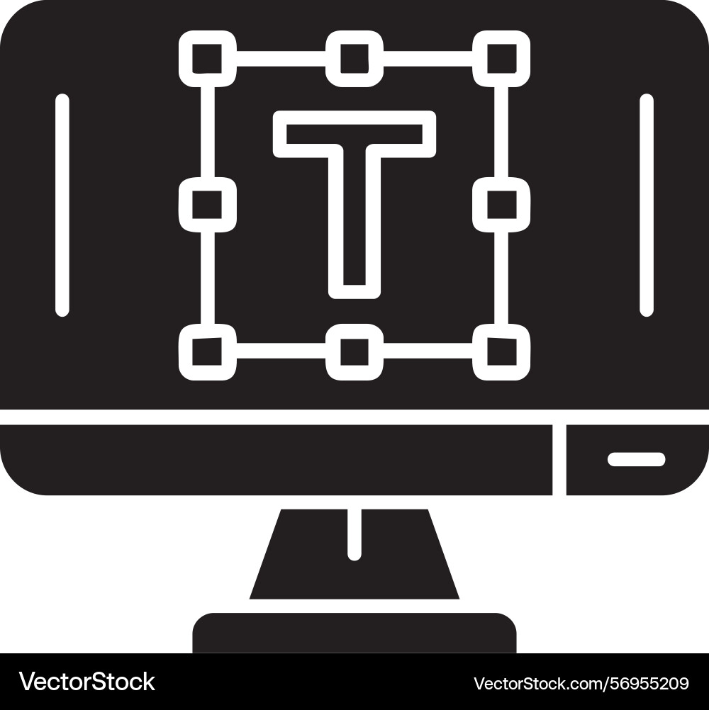 Text editor icon design vector image
