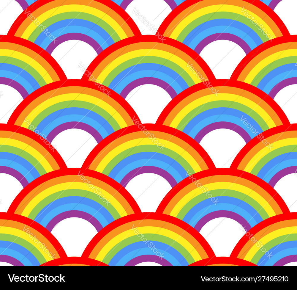 Colorful Rainbow Pattern Royalty Free Vector Image
