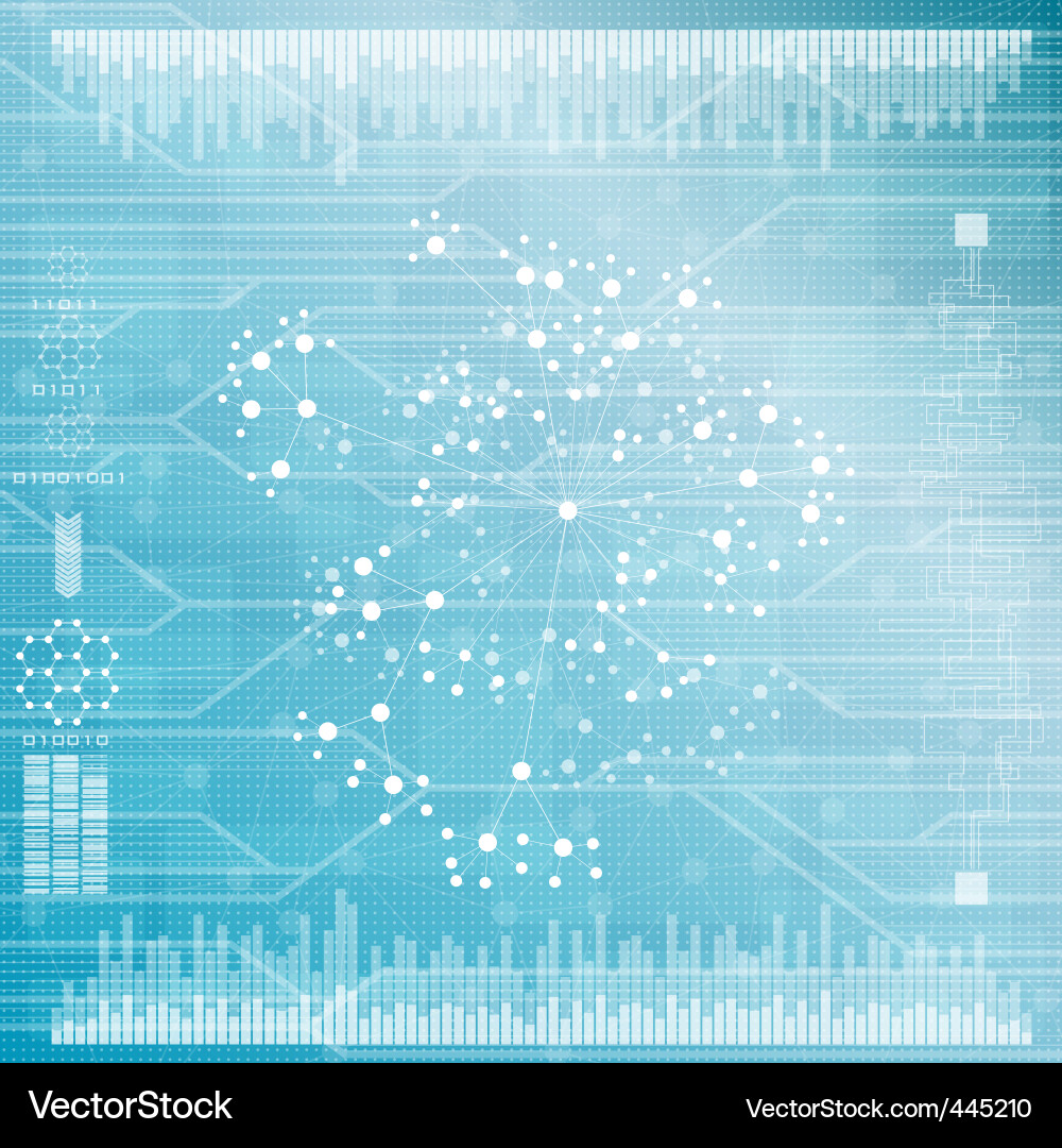 Digital Code Background vector image