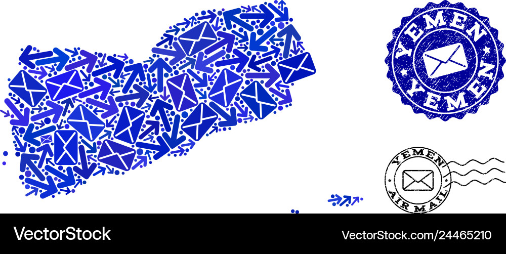 Mail communication composition of mosaic map Mail communication composition of mosaic map Vector Image