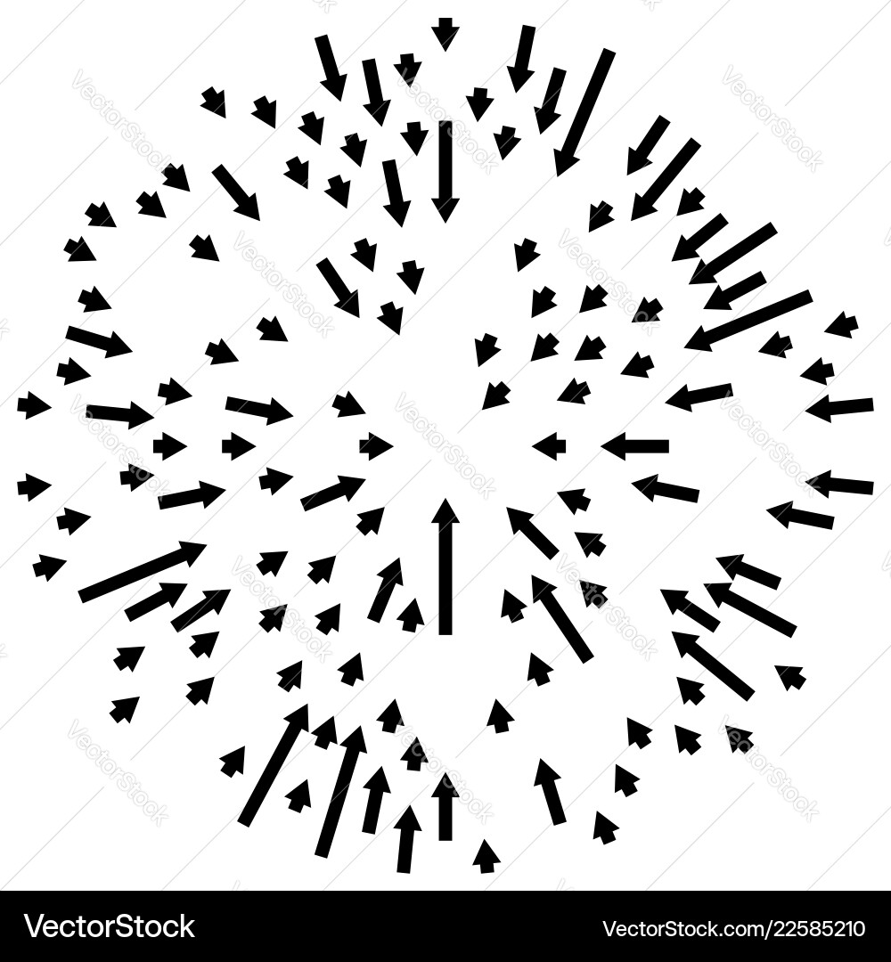 Radial lines element abstract radiating irregular Radial lines element abstract radiating irregular vector image