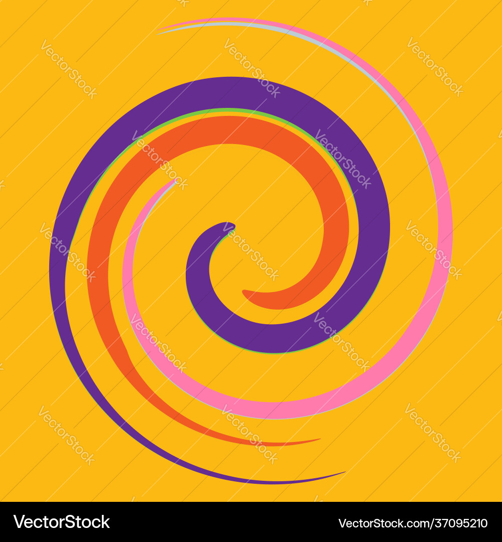 Spiral volute helix abstract design element swirl Spiral volute helix abstract design element swirl Vector Image