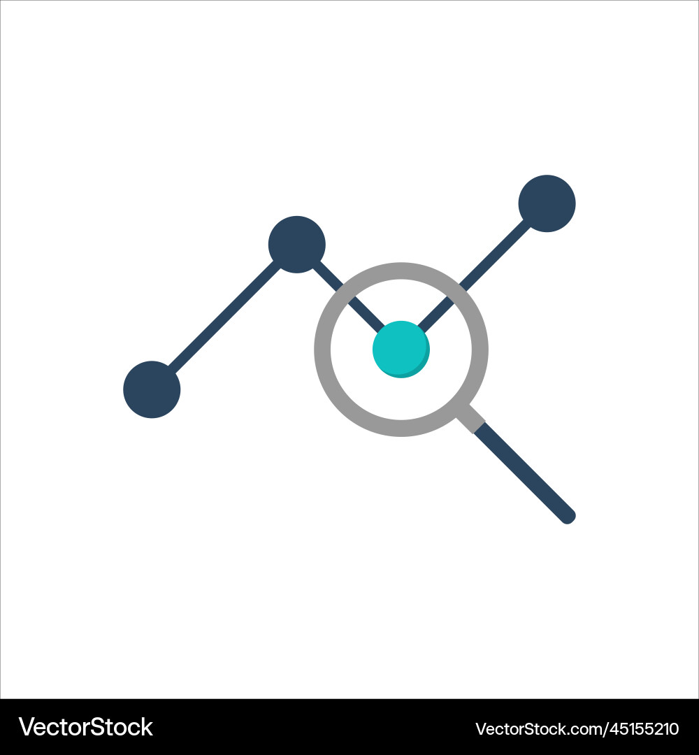 Statistics data analysis icon Statistics data analysis icon vector image