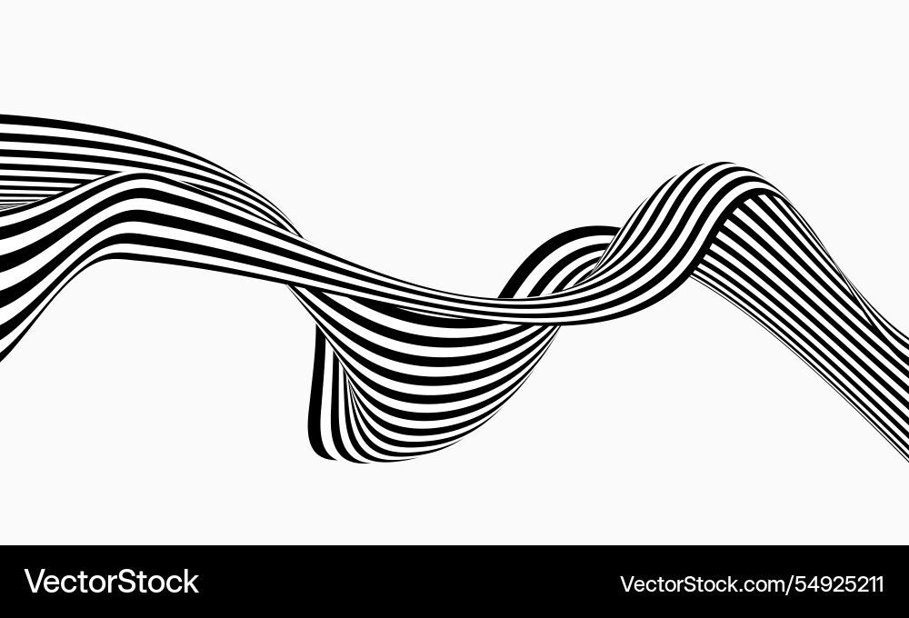 Abstract Wave Flow Vector Image
