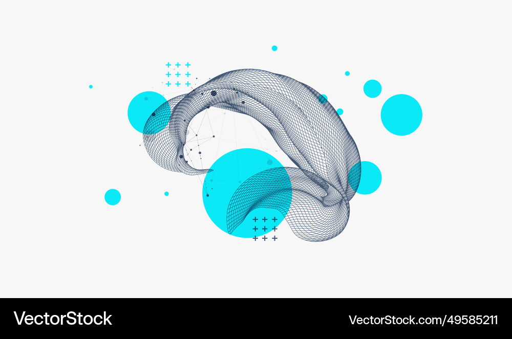 Abstract wave is made in a frame style template Abstract wave is made in a frame style template Vector Image