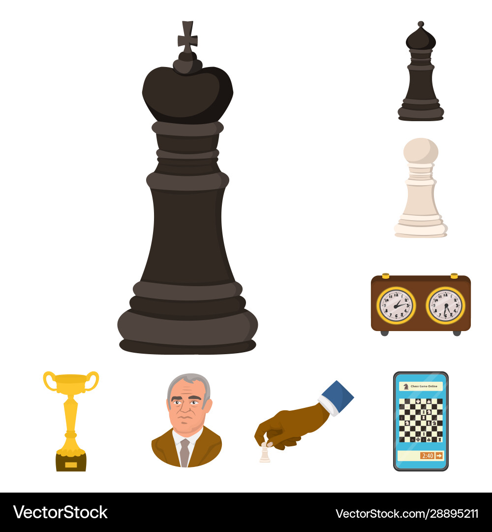 Design chess and game sign set Design chess and game sign set Vector Image