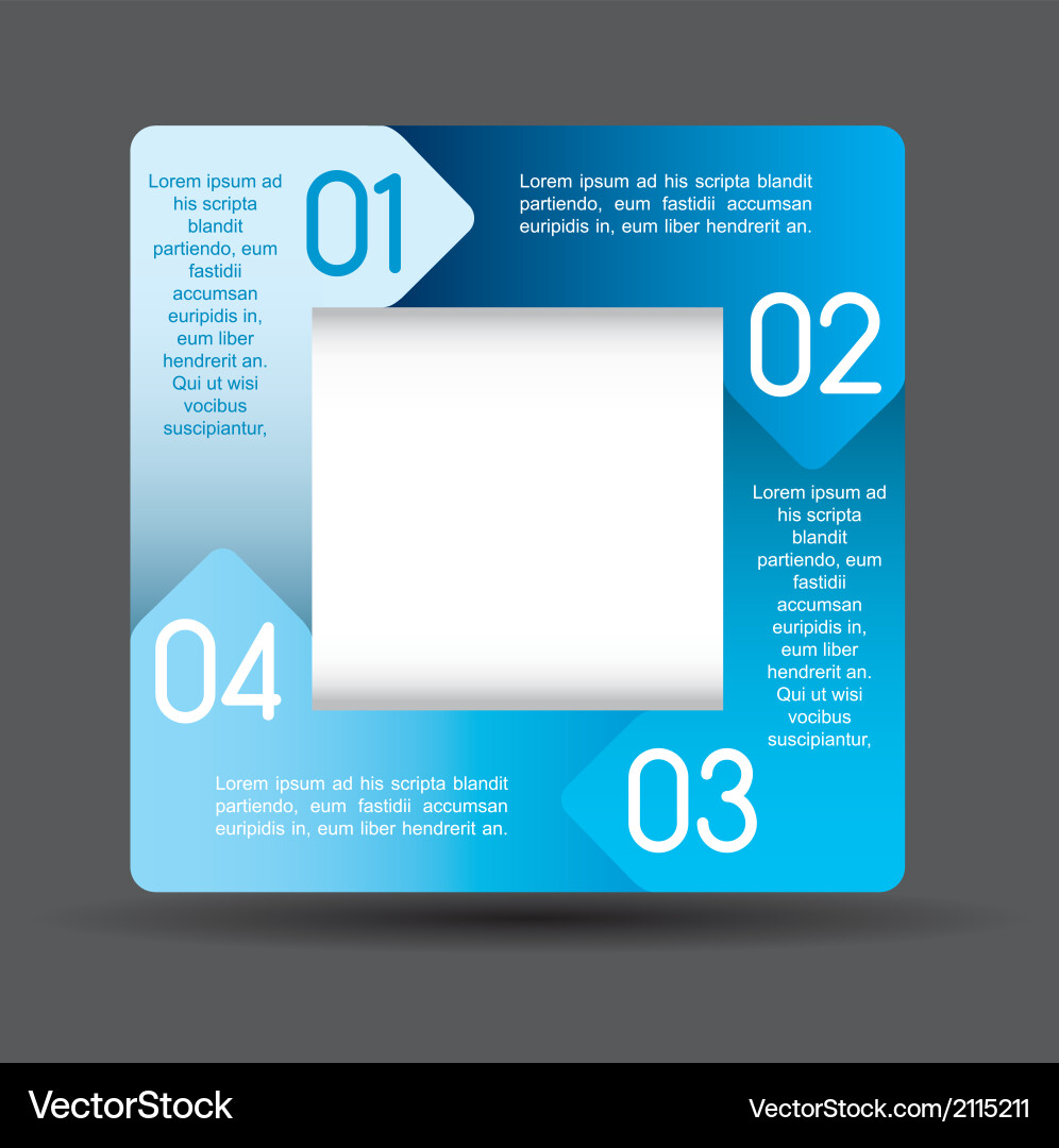 Design of advertisement numbers Vector Image