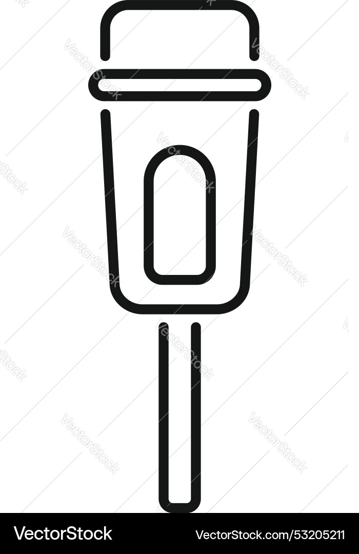 Parking meter icon showing time remaining using Vector Image