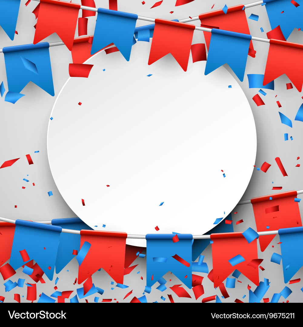 Round background with flags Vector Image