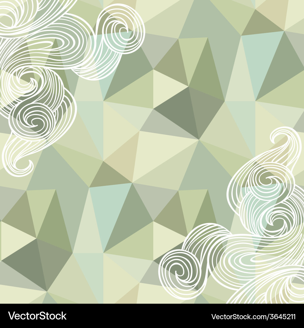 Seamless polygon triangle pattern Vector Image
