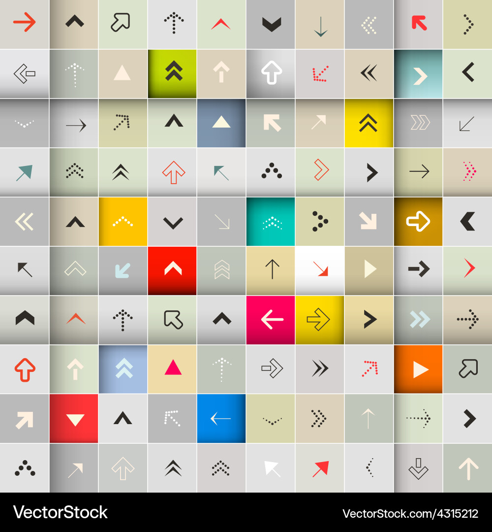 Abstract arrows in squares seamless background vector image
