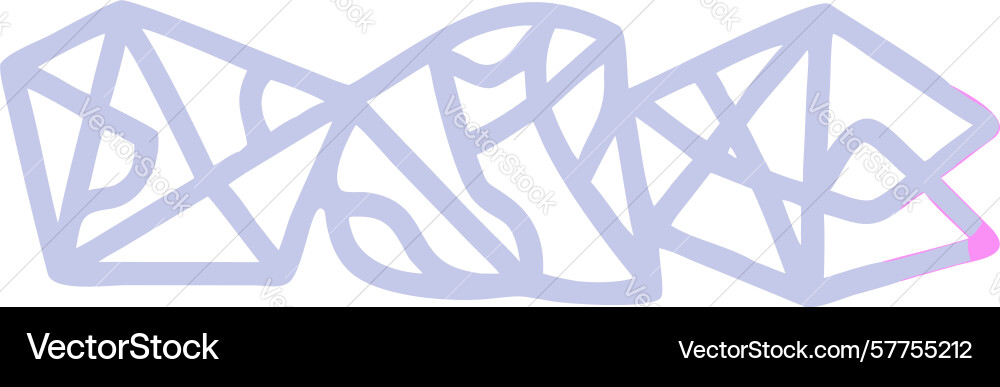 Angular abstract pattern with intersecting lines vector image