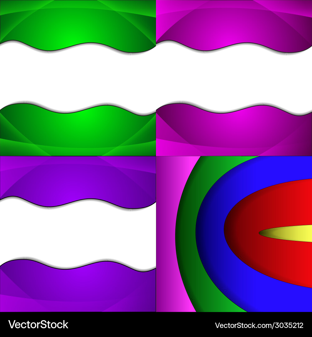 Big set of soft colored abstract background Vector Image
