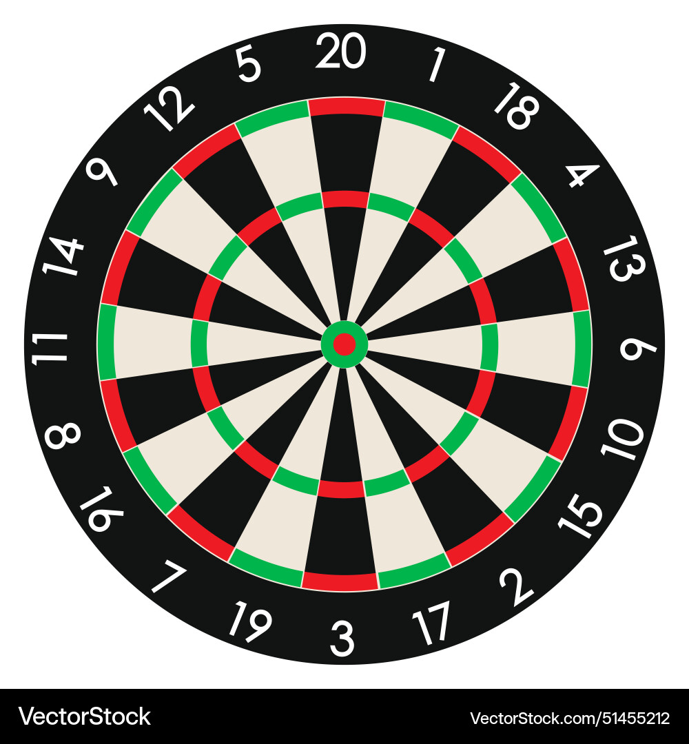 Dartboard professional design Dartboard professional design Vector Image