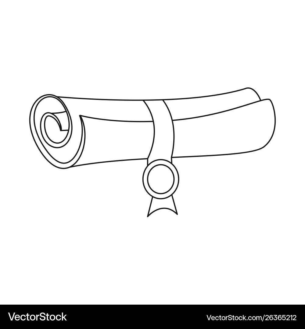 Isolated object scroll and aged icon set Vector Image
