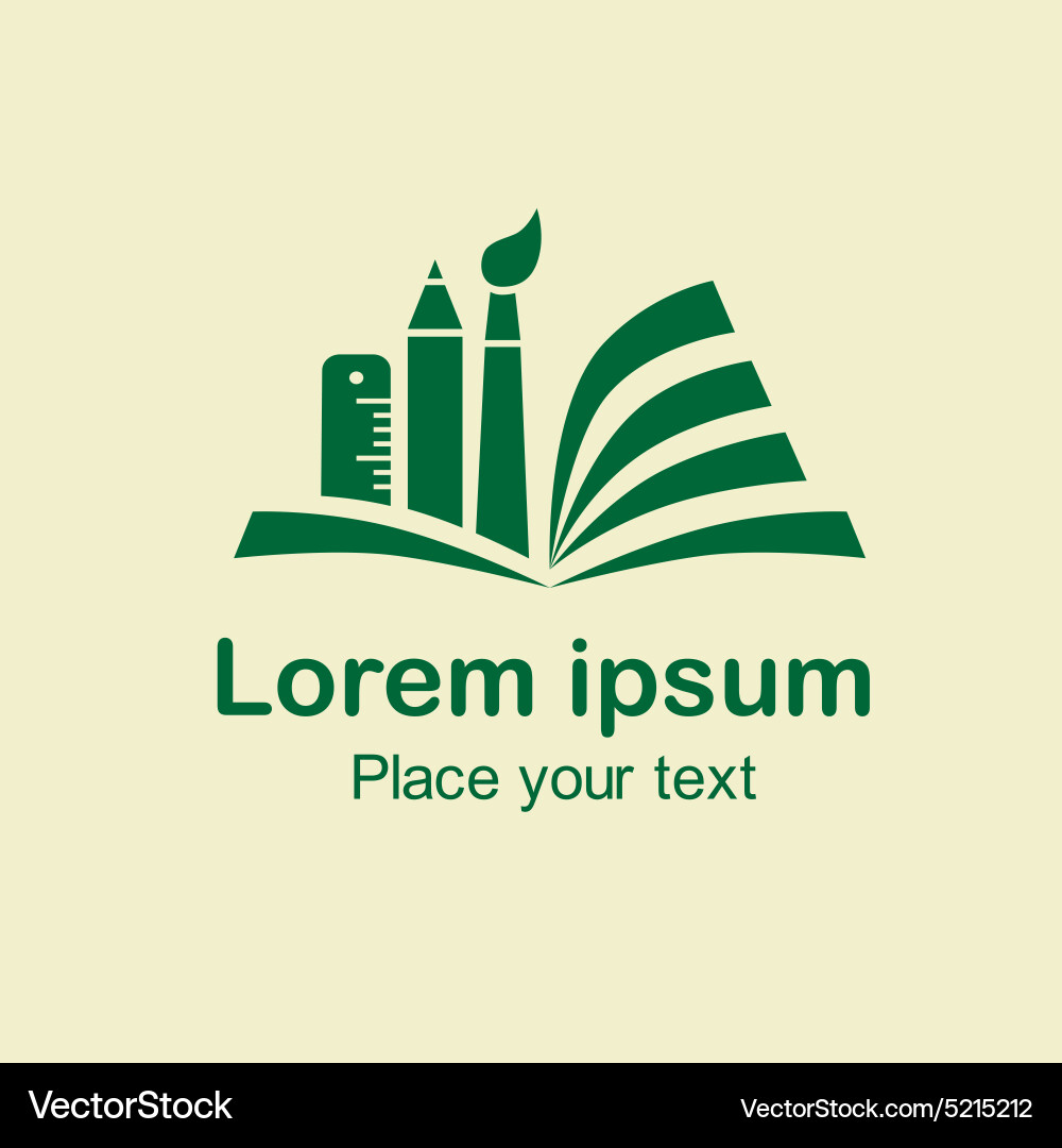 Logo design element of stationery – Royalty-Free Vector | VectorStock, image size:1000x1080