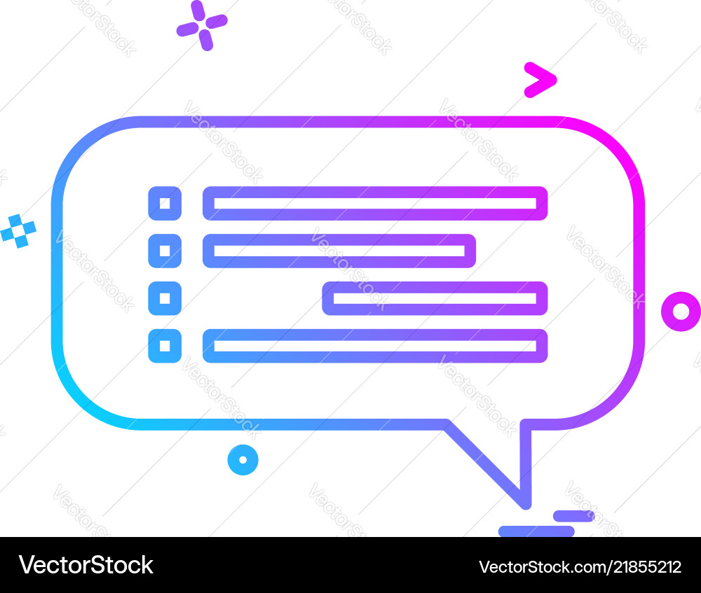 Message icon design Vector Image