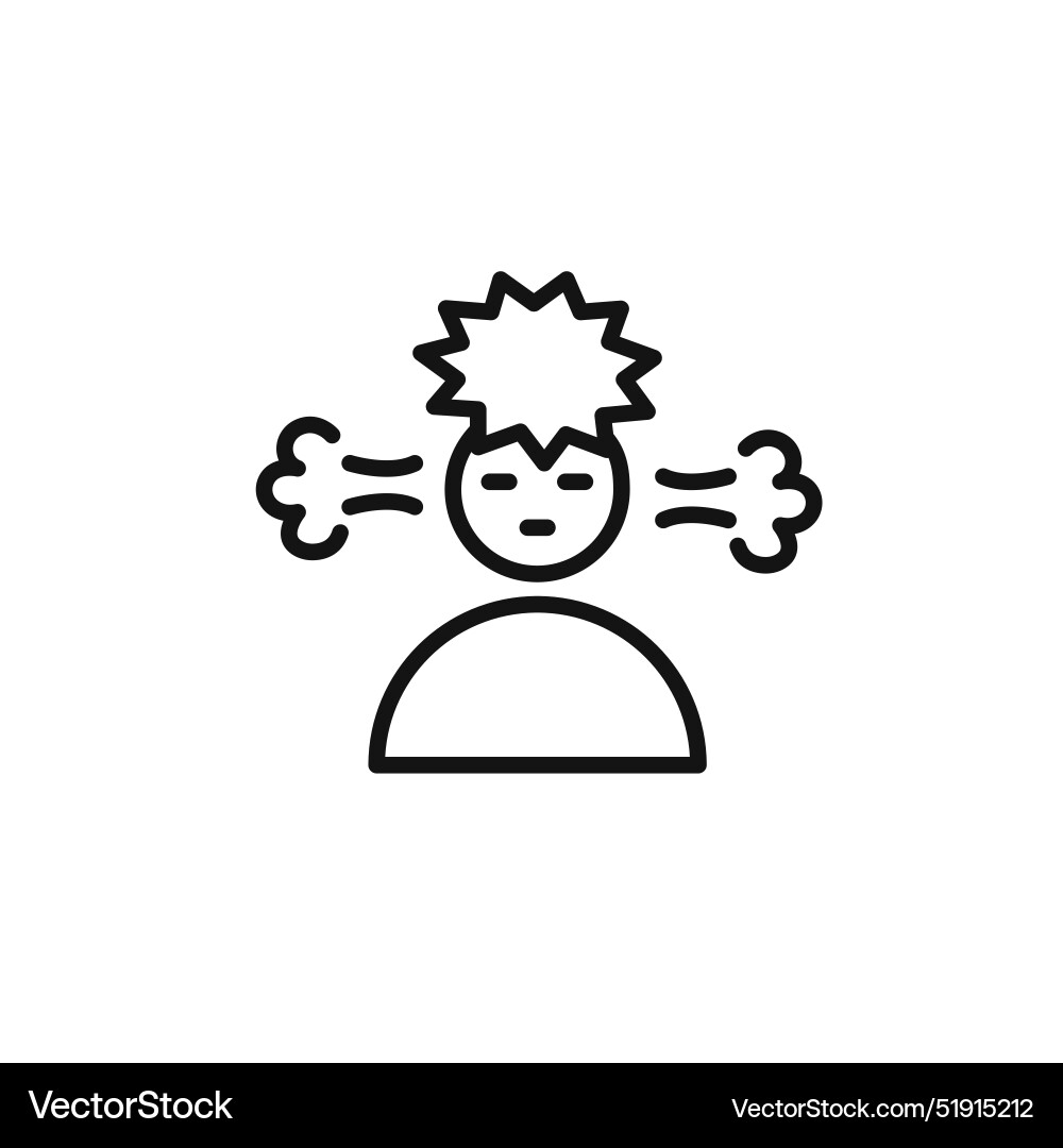 Nervous breakdown icon set collection for web Nervous breakdown icon set collection for web Vector Image