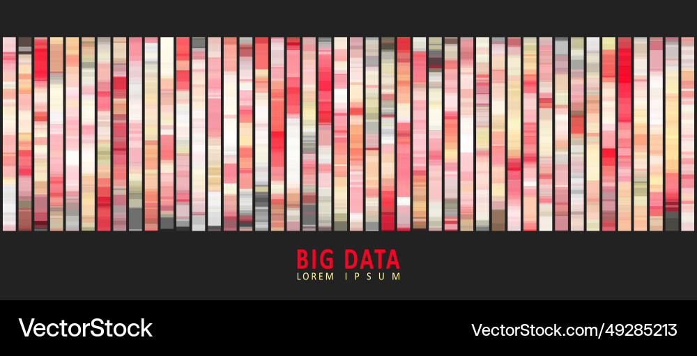 Big data visualization Vector Image