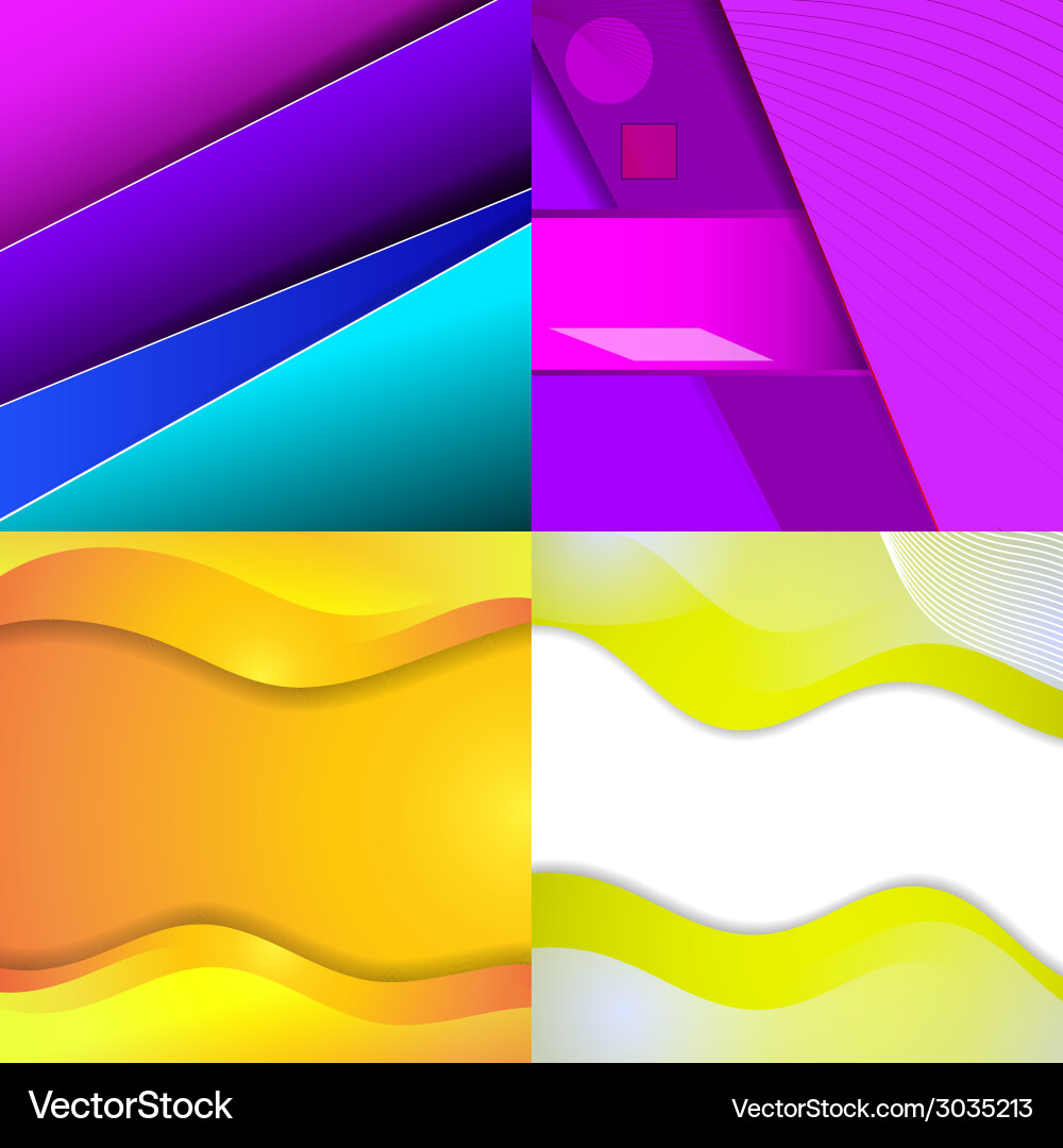 Big set of soft colored abstract background Vector Image
