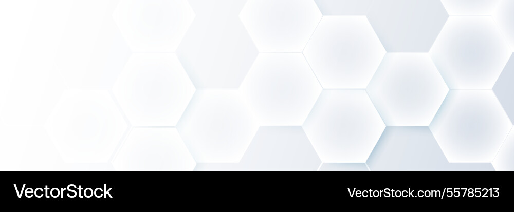 Futuristic hexagonal abstract background Vector Image