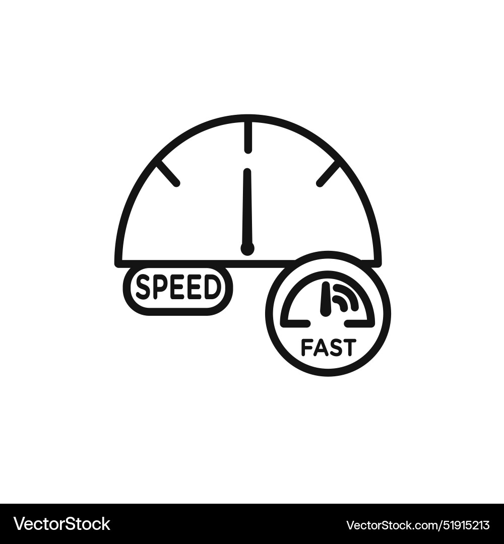 Network speed test icon set collection for web vector image