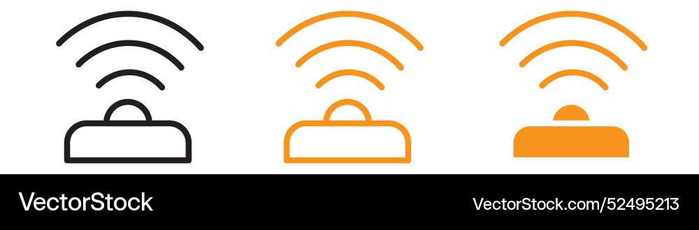 Sensor icon set detection device for technology Sensor icon set detection device for technology Vector Image