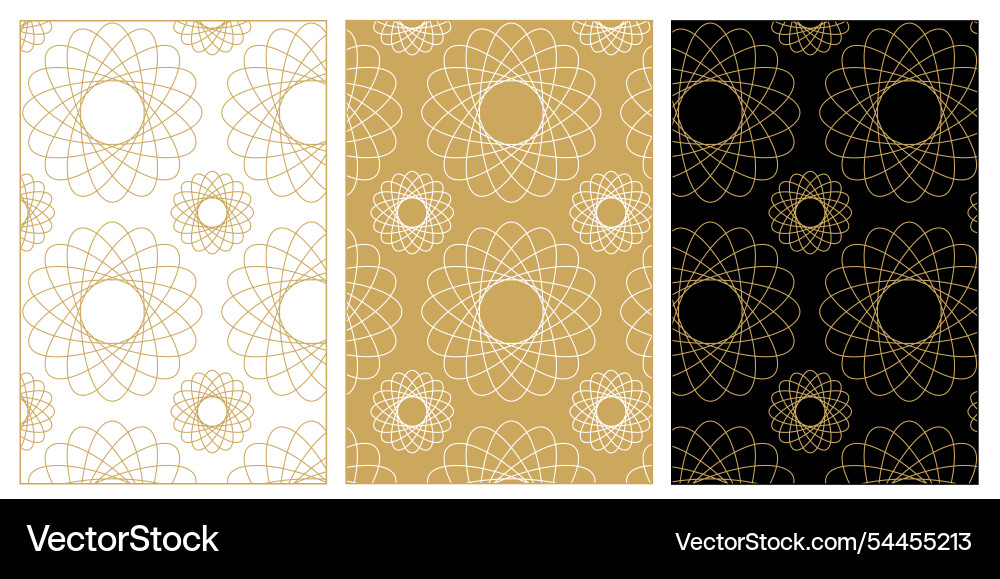 Set of patterns with crosses stripes lines Vector Image