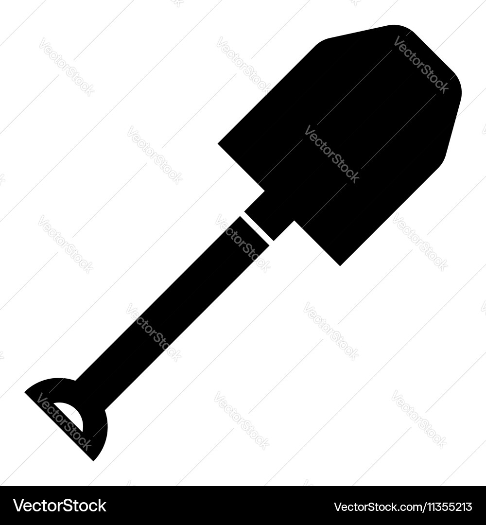 Spade icon simple style Vector Image