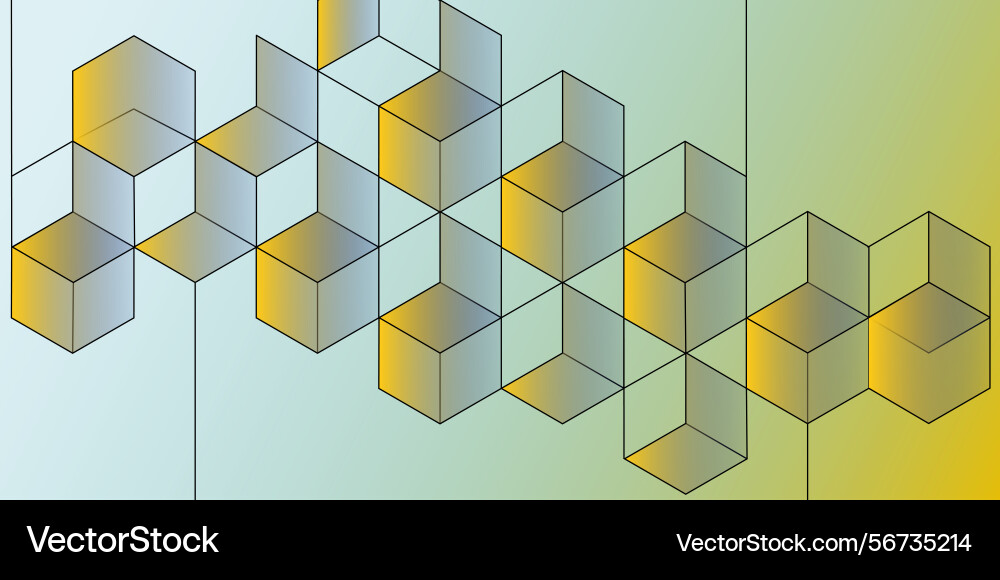 Abstract geometric pattern hexagons and lines Abstract geometric pattern hexagons and lines Vector Image