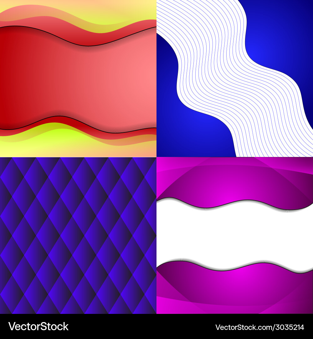 Big set of soft colored abstract background Vector Image