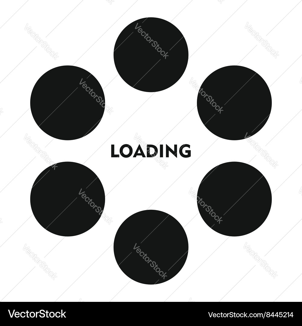 Loading icon in simple style vector image