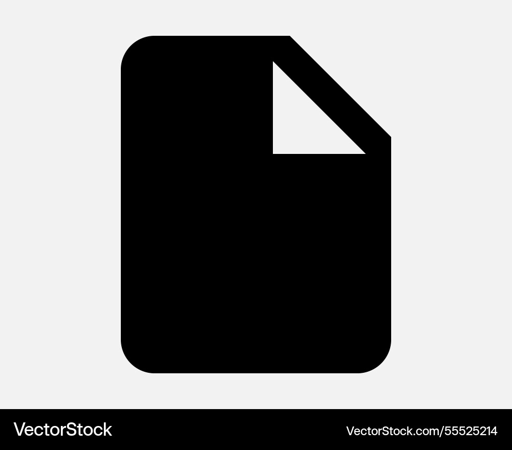 Paper document file icon Paper document file icon vector image