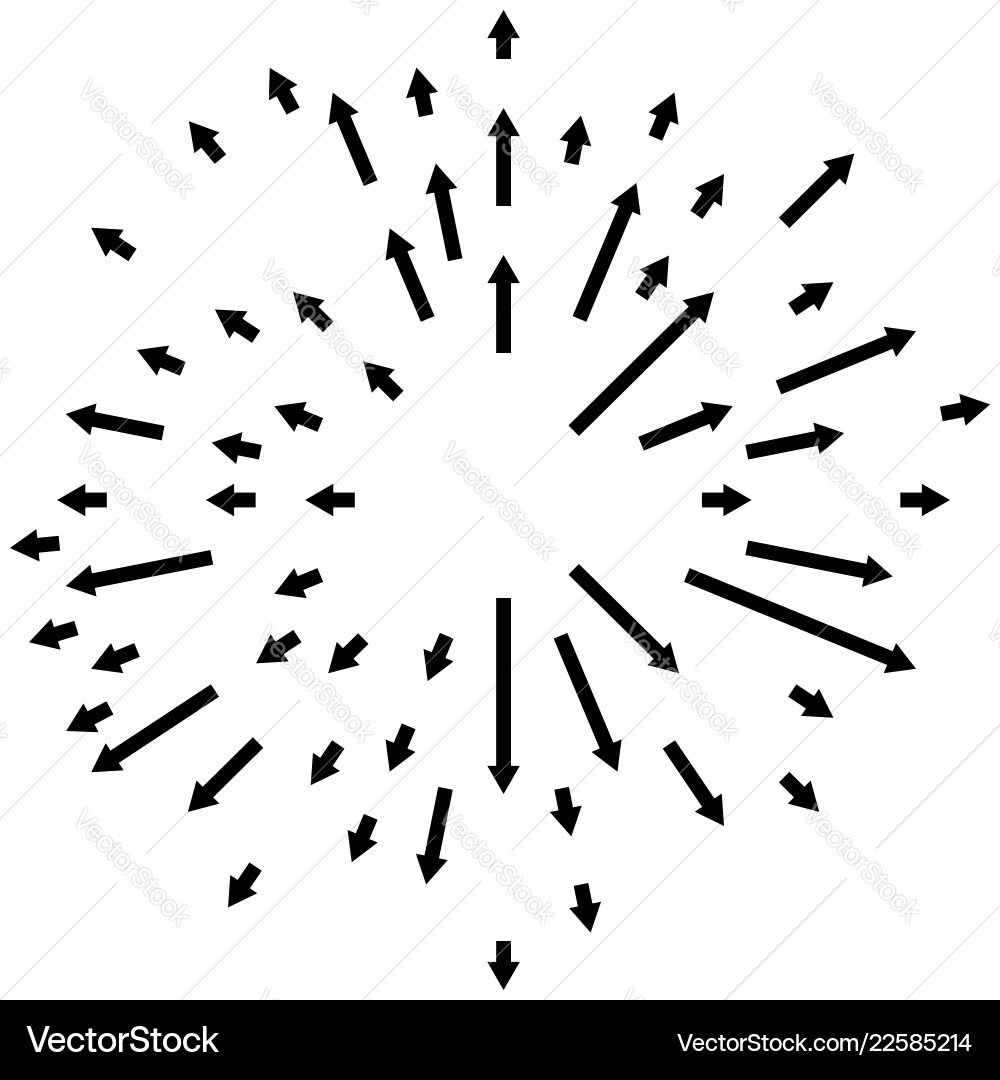 Radial lines element abstract radiating irregular Radial lines element abstract radiating irregular Vector Image