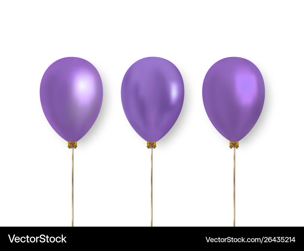 Realistische Ballons für Dekoration Vektorbild