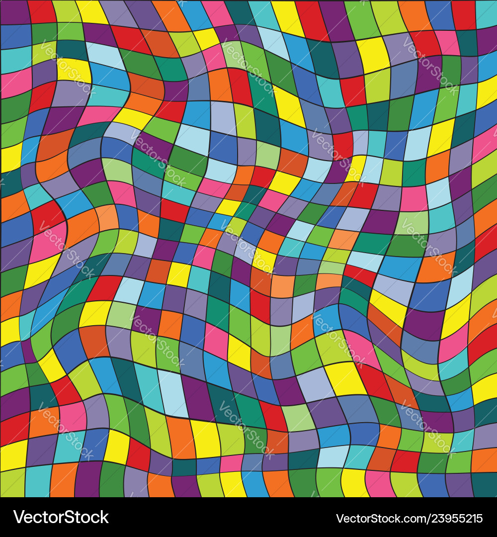 A seamless repeating pattern of colored squares A seamless repeating pattern of colored squares vector image