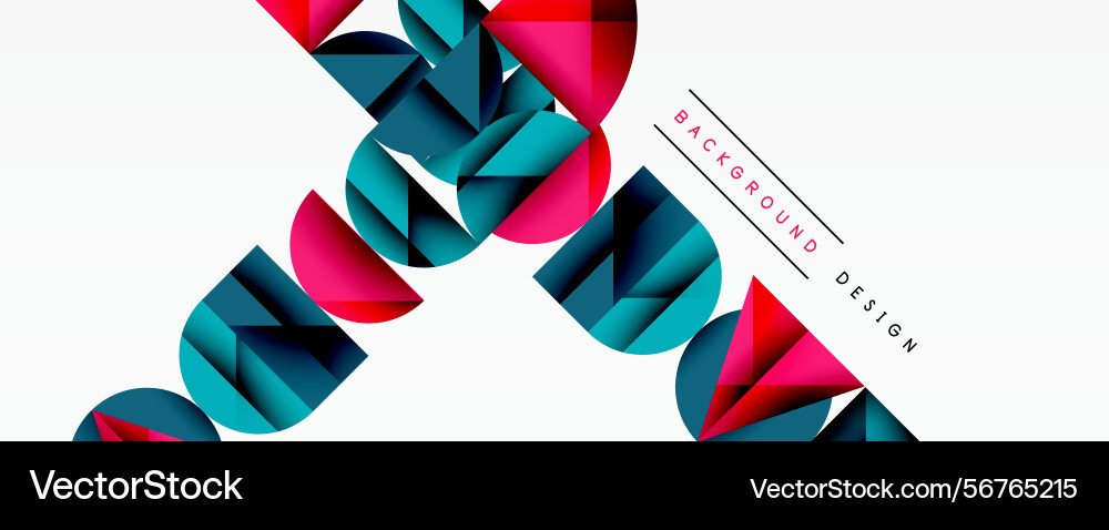 Abstract geometric pattern colorful shapes Abstract geometric pattern colorful shapes vector image
