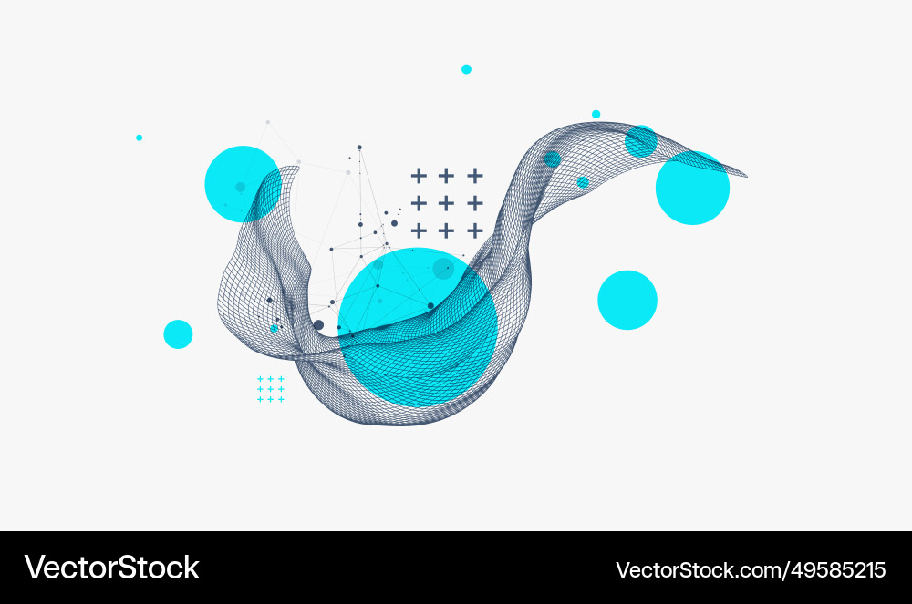 Abstract wave is made in a frame style template Abstract wave is made in a frame style template Vector Image