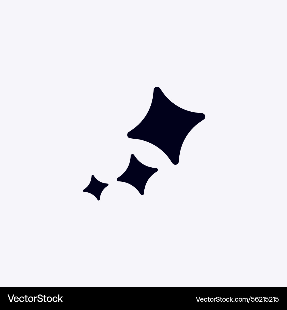 Ai sparkle icon for artificial intelligence vector image