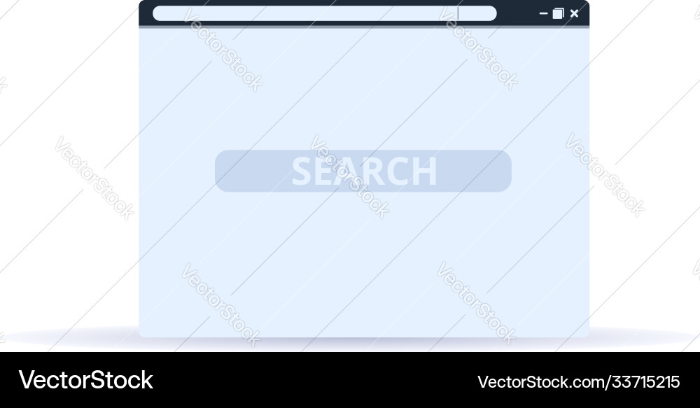 Browser search icon cartoon style Browser search icon cartoon style vector image