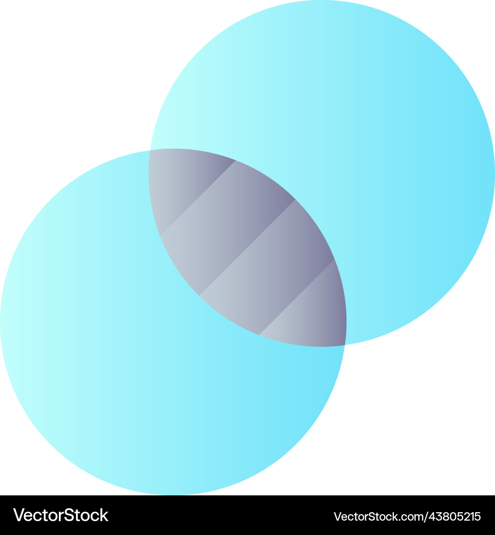 Double exposure flat gradient color ui icon Double exposure flat gradient color ui icon Vector Image