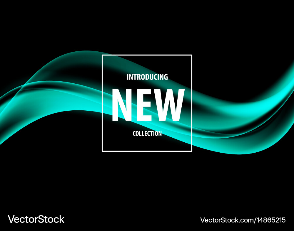 Dynamic Wavy Art Template Vector Image
