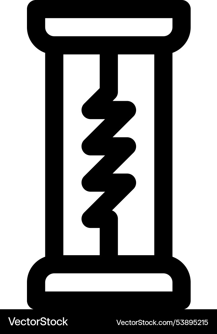 Fusilli icon thin linear style design isolated Fusilli icon thin linear style design isolated vector image