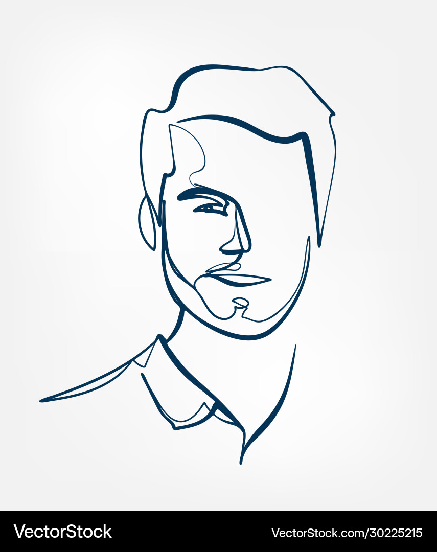 Isolated Line Face Element vector image