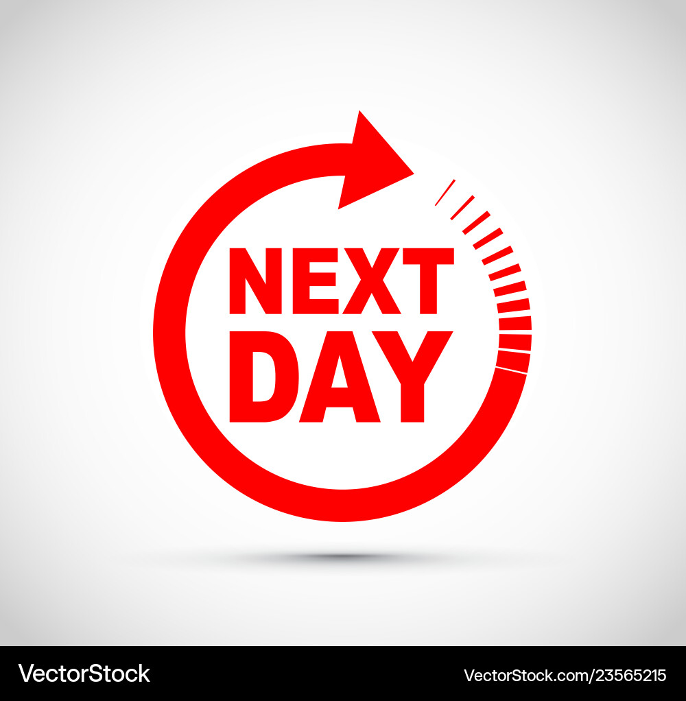 Next day icon Vector Image