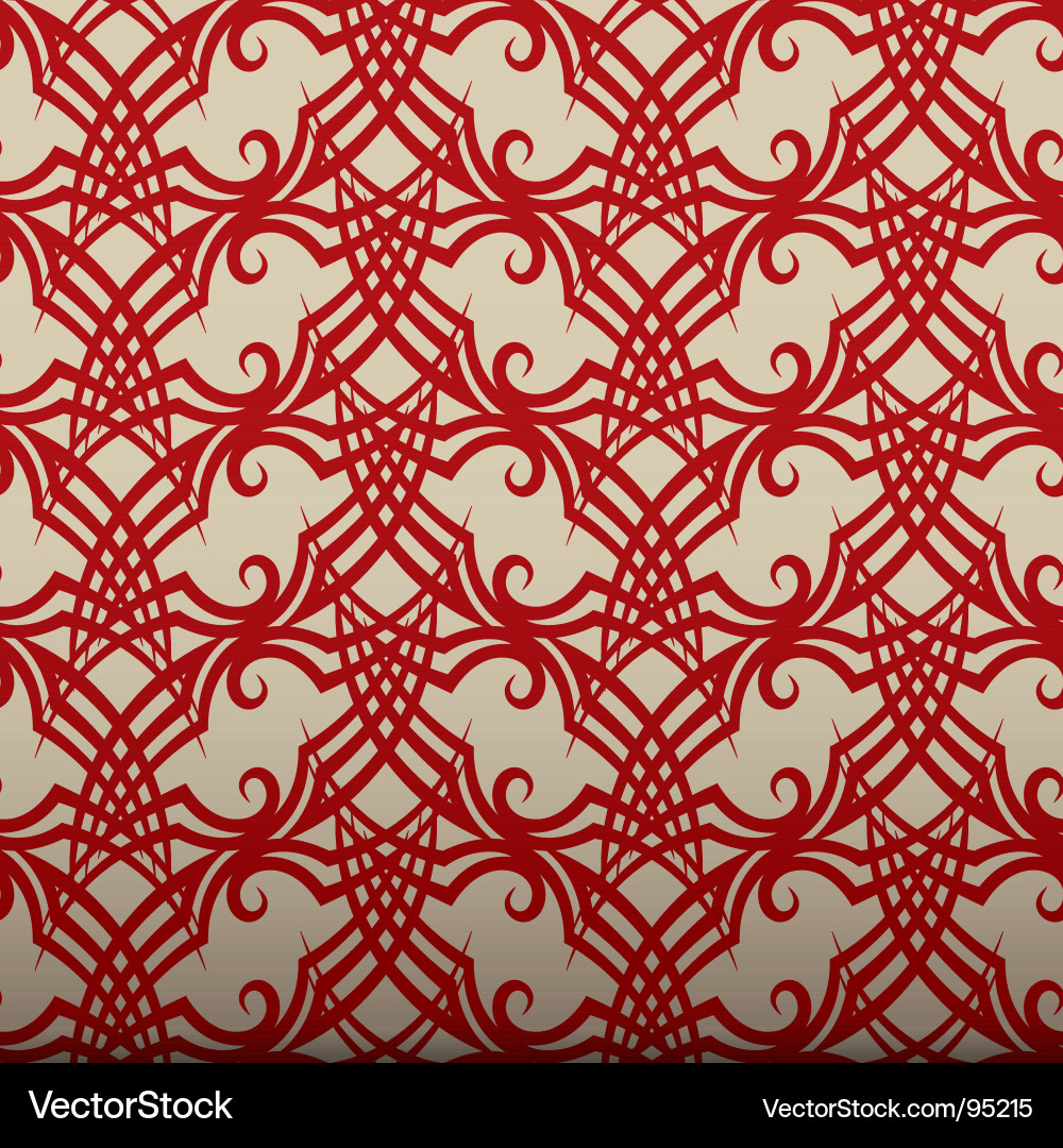 Ornate Scroll Pattern vector image