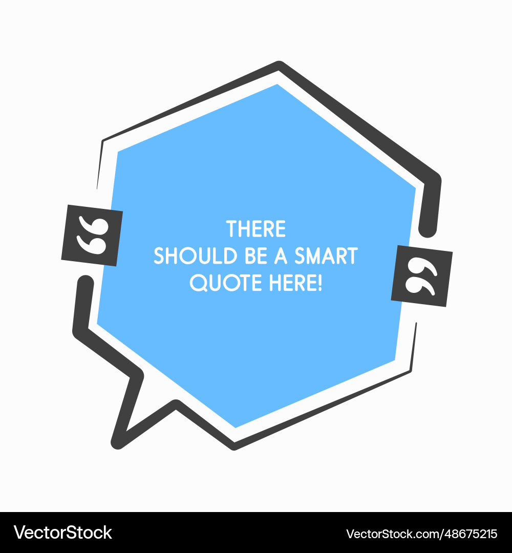 Quote frame blank text boxes message Vector Image
