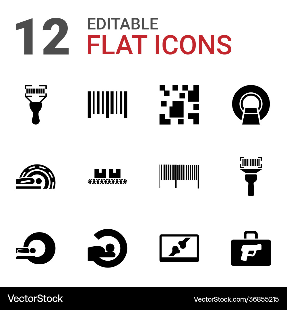 Scan icons Vector Image