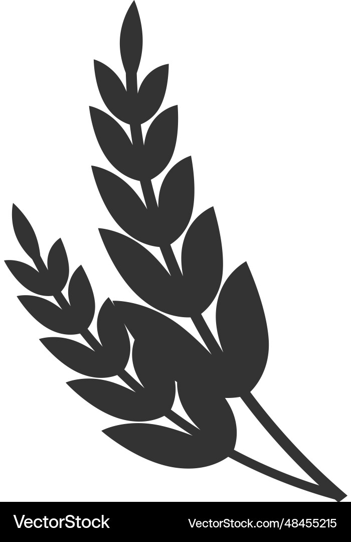 Schwarze Ernte Silhouette Getreide Getreide Ernte Logo Schwarze Ernte Silhouette Getreide Getreide Ernte Logo vektorbild